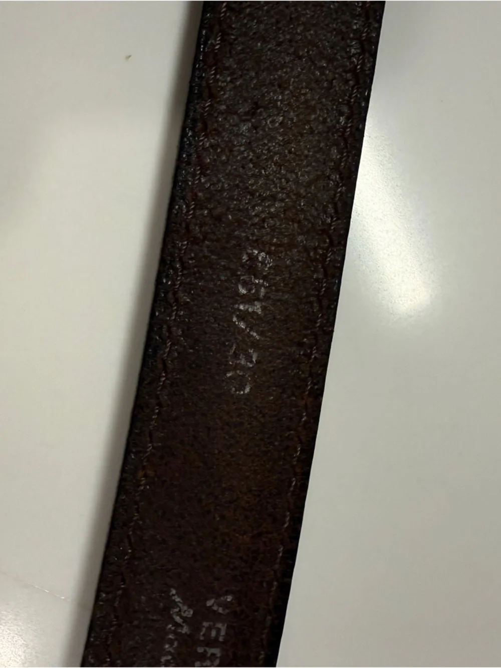 Vera Pelle Italian Leather Belt - 30